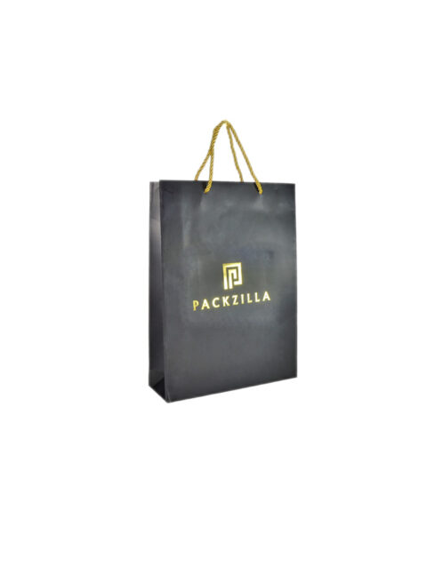 Paper Bag / 13" X 10" X 3" / MAT-Black