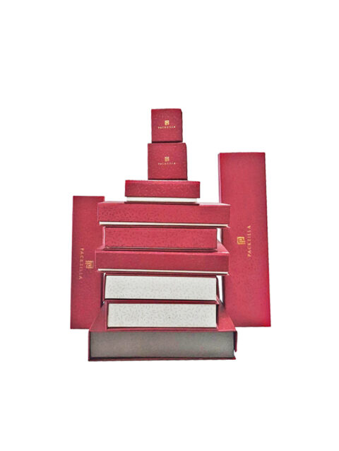 Rigid Paper Box / Rice - Red